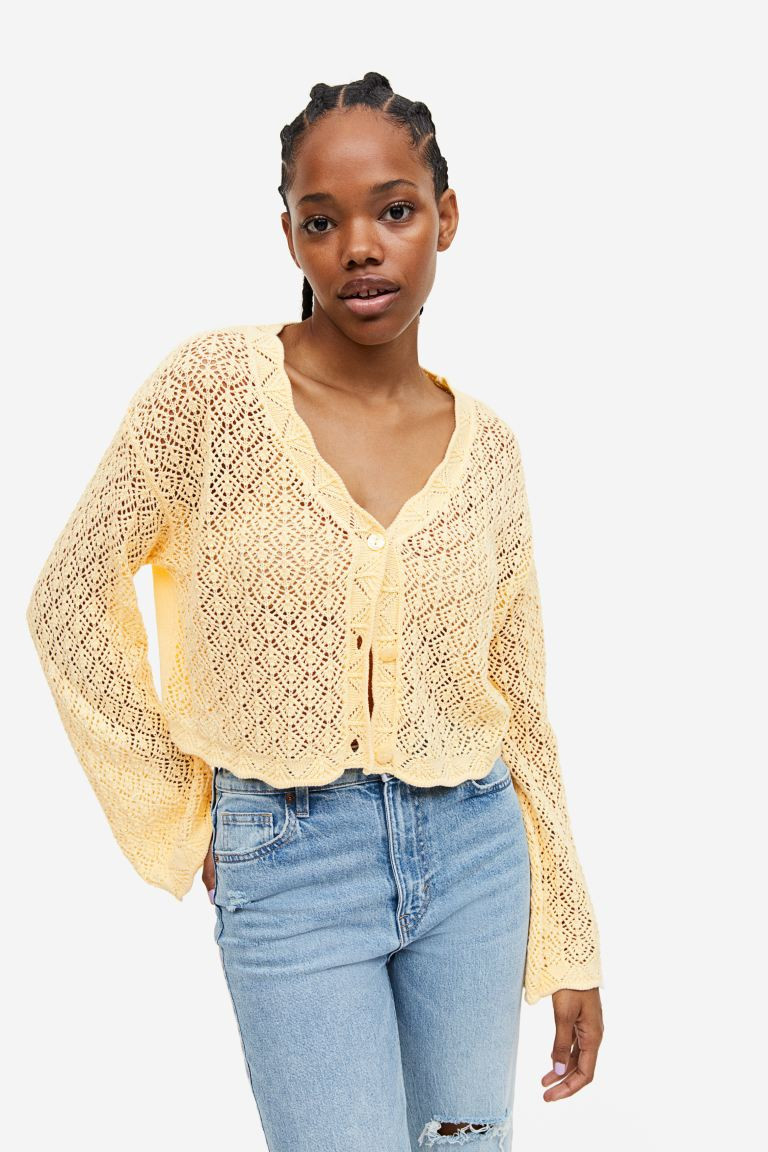Pointelle-knit Cardigan | H&M (US + CA)
