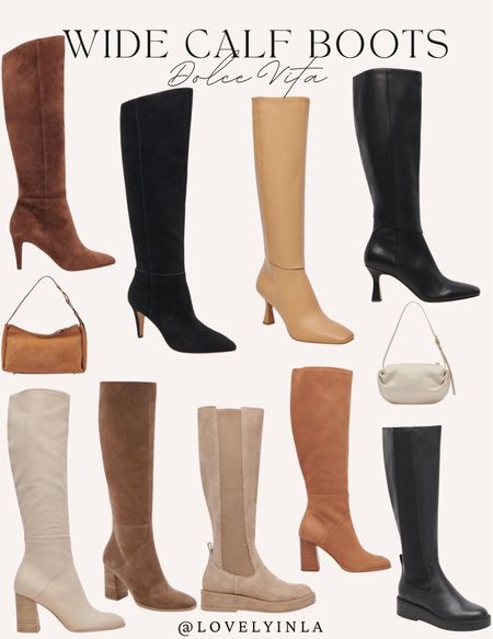 Wide calf boots, fall boots, leather wide calf boots, suede wide calf boots, dolce vita wide calf boots 

#LTKSeasonal #LTKshoecrush #LTKplussize