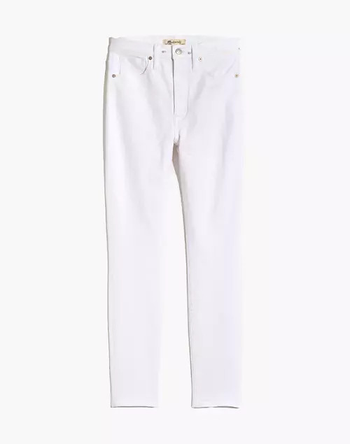 11" High-Rise Skinny Jeans in Pure White | Madewell