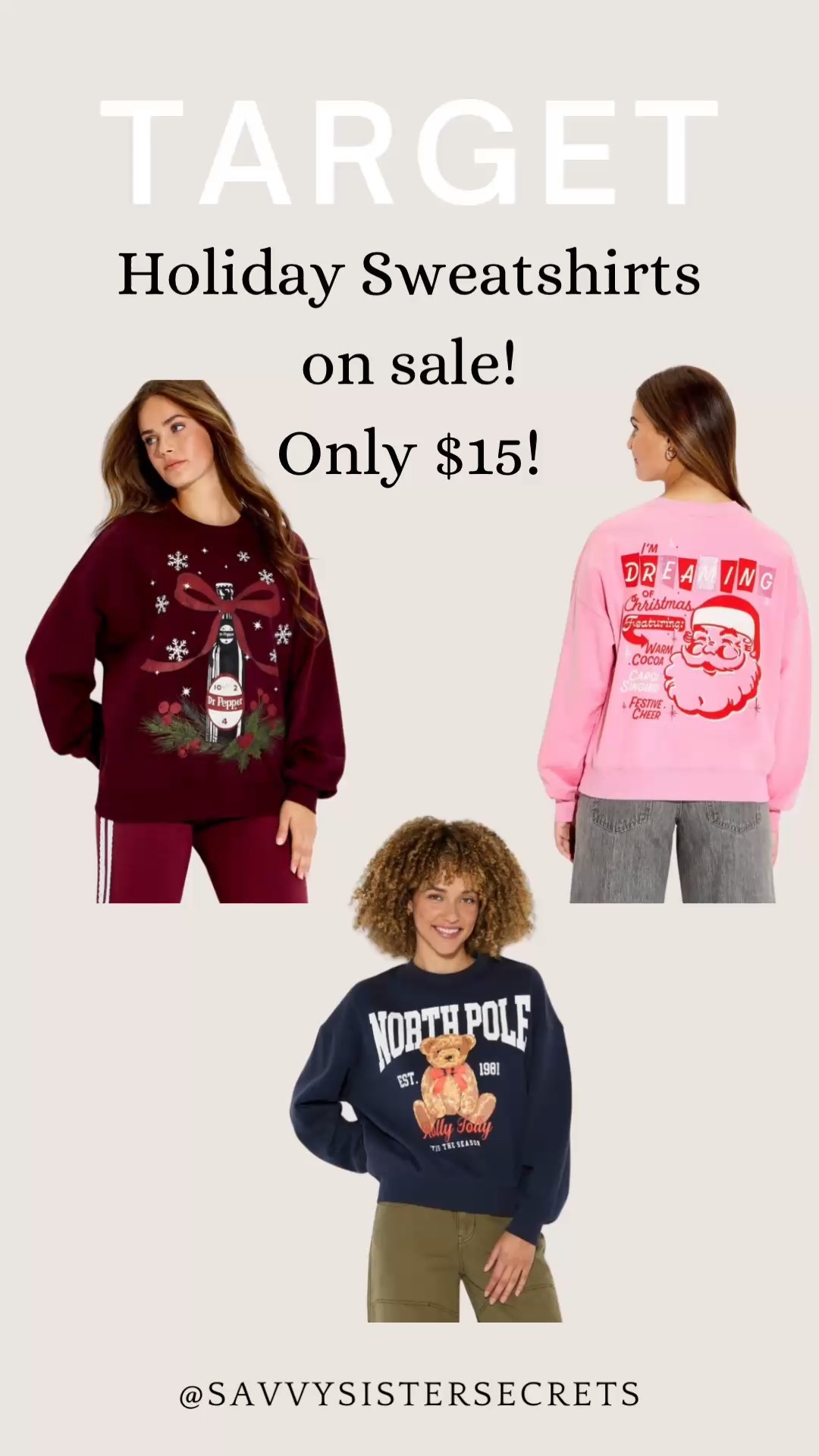Target holiday sweatshirts on sale for $15!

#LTKHoliday #LTKSeasonal #LTKSaleAlert