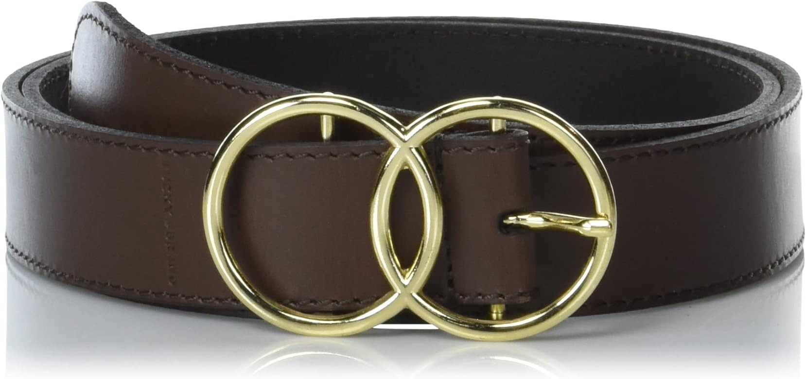 Lucky Brand Women's Leather Belt with Double Ring Closure | Amazon (US)