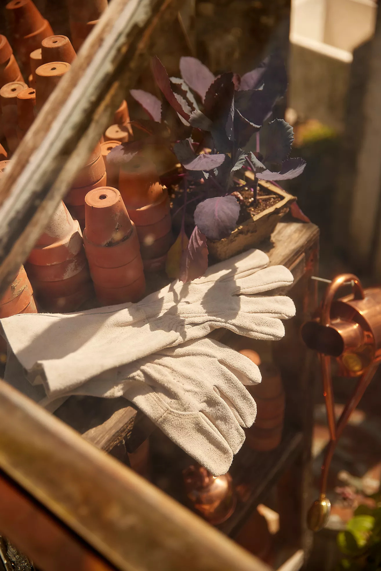 Suede Gauntlet Garden Gloves | Terrain