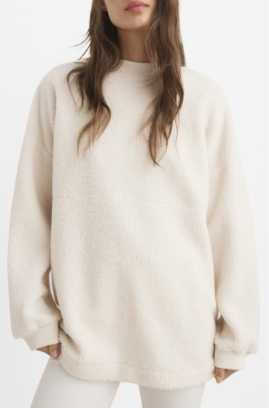 Cozy fleece pullover 
White leggings 

#LTKActive #LTKmorningroutine #LTKfitnessgoals