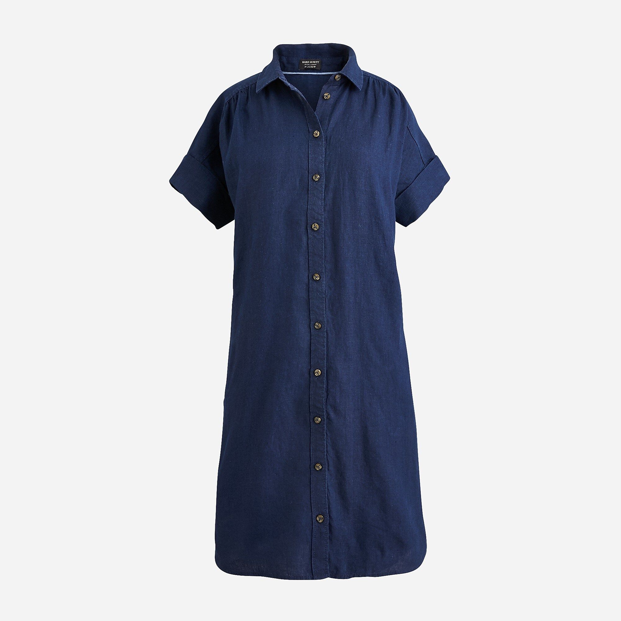 Relaxed-fit short-sleeve Baird McNutt Irish linen shirtdress | J.Crew US