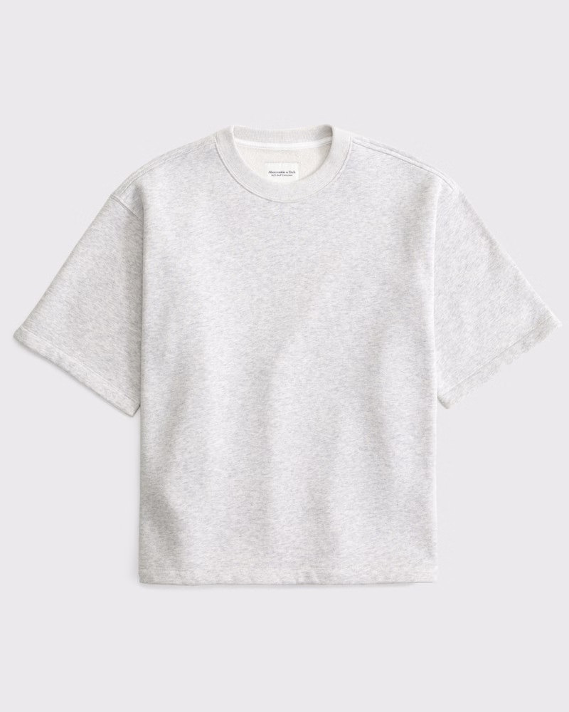 Women's Oversized Short-Sleeve Fleece Tee | Women's Tops | Abercrombie.com | Abercrombie & Fitch (US)