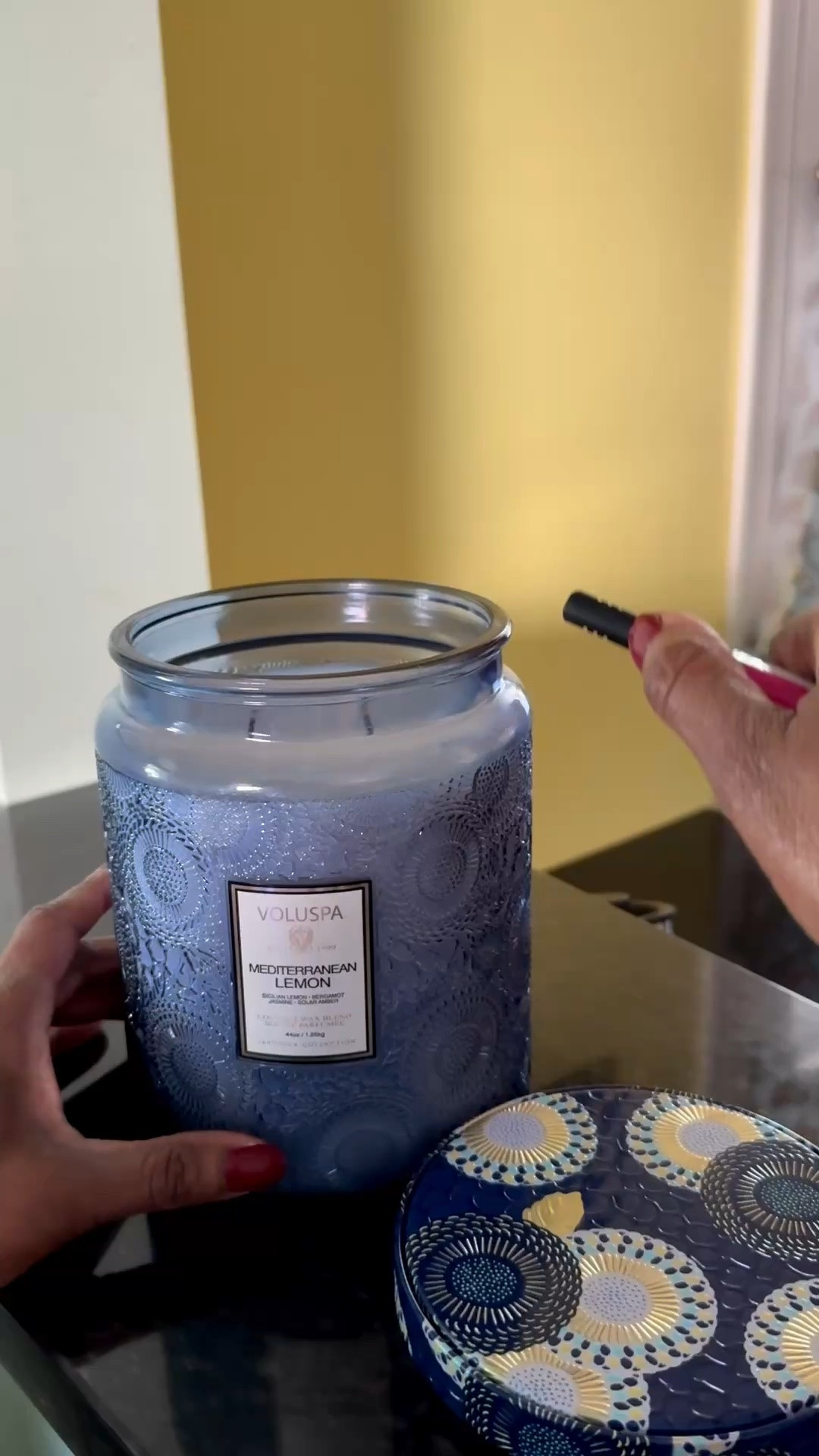 This Nordstrom candle smells wonderful. It’s called Mediterranean Lemon and has a terrific, fresh scent. And it’s huge 😂.

#LTKselfcare #LTKvlog #LTKOver40