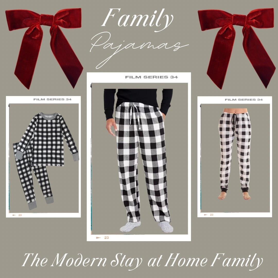 Matching family Christmas pajamas you’ll want to live in all season long! These cozy black and white buffalo check pajamas are perfect for festive mornings, Christmas movie nights, and matching holiday photos. The classic plaid pattern looks great on everyone — moms, dads, and kids! Soft, stylish, and comfy for your modern stay-at-home family. Shop these holiday pajamas for the whole family and get ready for a cozy Christmas morning in matching PJs.

family Christmas pajamas, matching holiday pajamas, buffalo check pajama set, black and white plaid pajamas, cozy Christmas style, modern family Christmas outfits, Christmas Eve matching PJs, festive family looks, cozy home for the holidays, holiday loungewear.


#LTKStyleTip #LTKHoliday #LTKFamily
