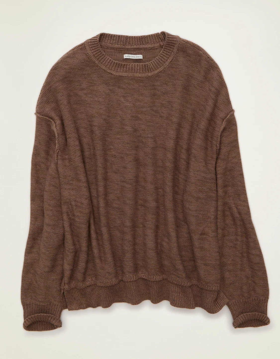 AE Oversized Crew Neck Sweater | American Eagle Outfitters (US & CA)
