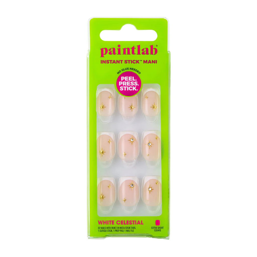 White Celestial Insta-Stick Mani | PaintLab