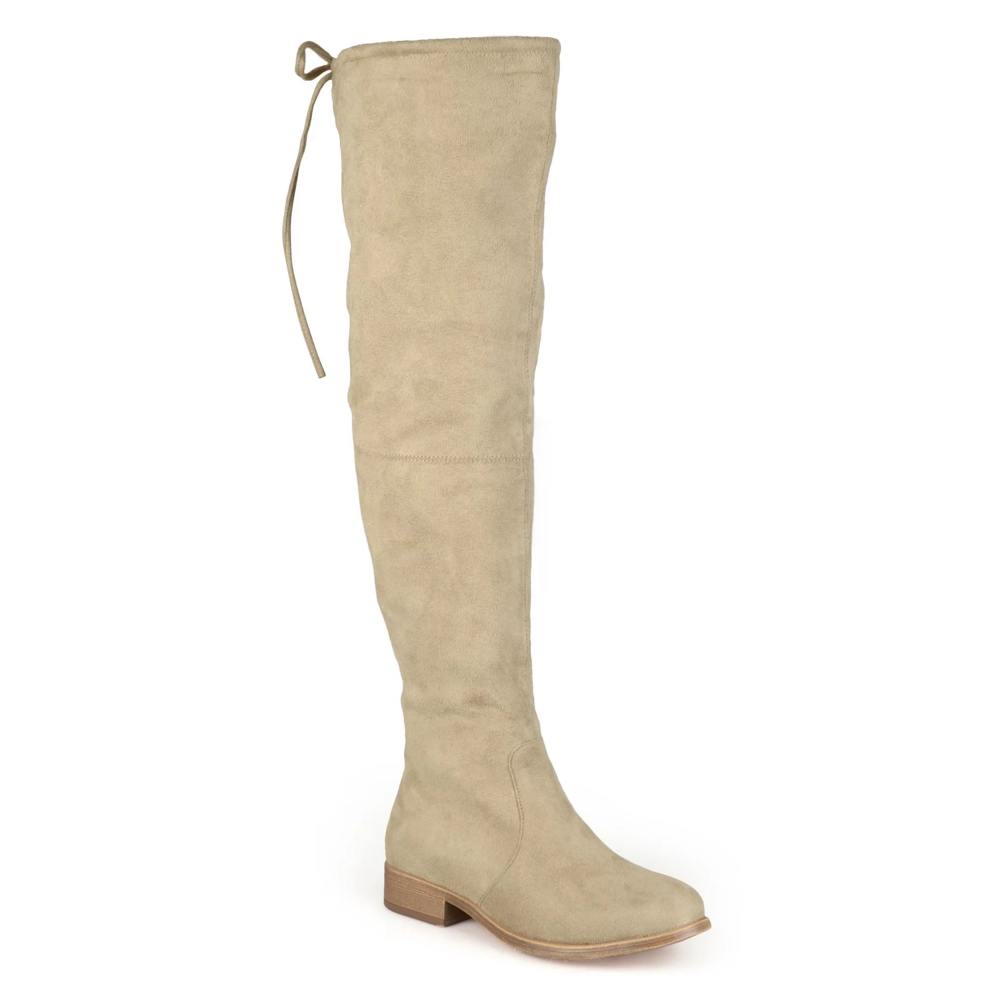 Brinley Co. Women's Wide Calf Faux Suede Over-the-knee Boots | Walmart (US)