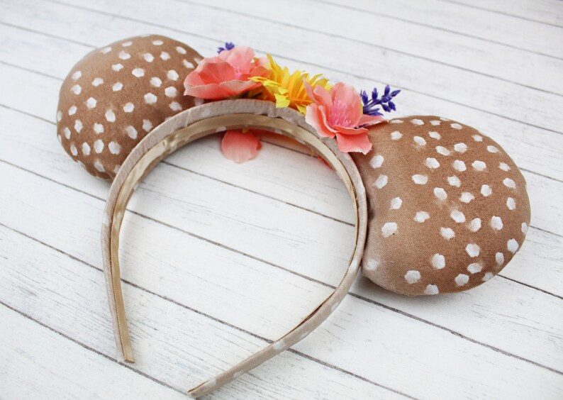 Bambi Inspired Minnie Mouse Ears Bambi Floral Minnie Ears | Etsy | Etsy (US)