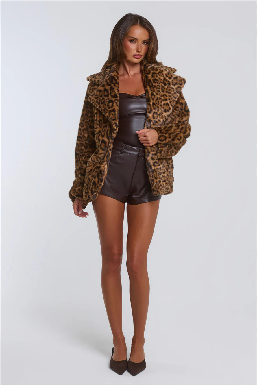Cheetahlicious Faux Fur Coat Leopard | Hello Molly (US)