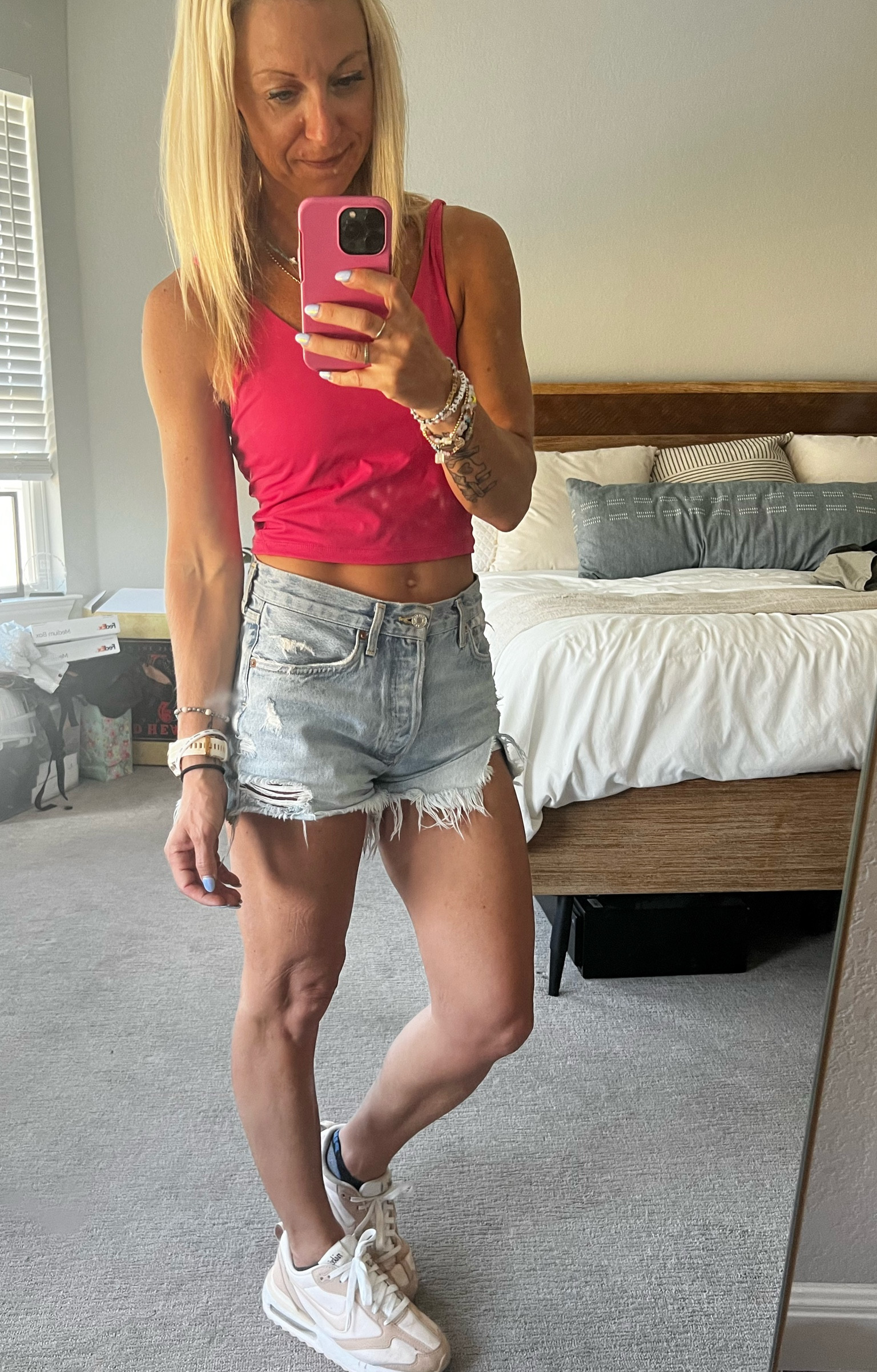 I’m wearing these Nikes any chance I get. Longline bra tts (wearing a small) comes in tons of colors!  