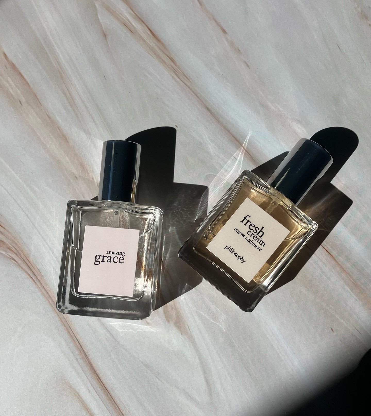 @lovephilosophy Some of my go-to fragrances from Philosophy! ✨#gifted

- Amazing Grace: bergamot, lily of the valley, musk 
- Fresh Cream Warm Cashmere: tangerine, vanilla bean, musk 

Thank you Philosophy for sending me these fragrances!
.
.
.
.
.
.

#philosophy #philosophycreators #perfume #fragrance #philosophyfav

#LTKBeauty