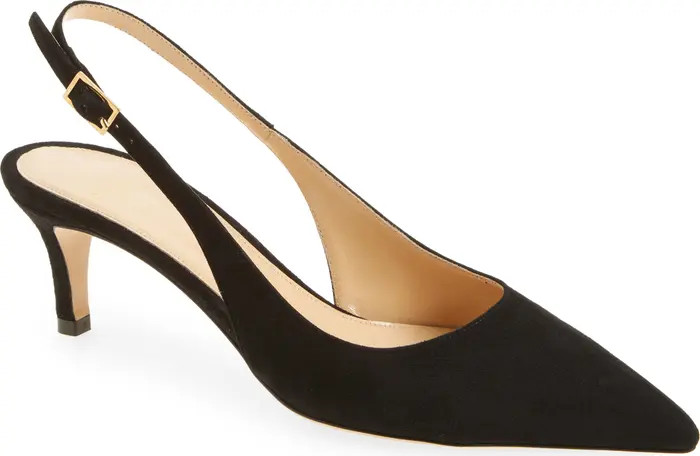 ANN MASHBURN Kitten Heel Slingback Pump (Women) | Nordstrom | Nordstrom