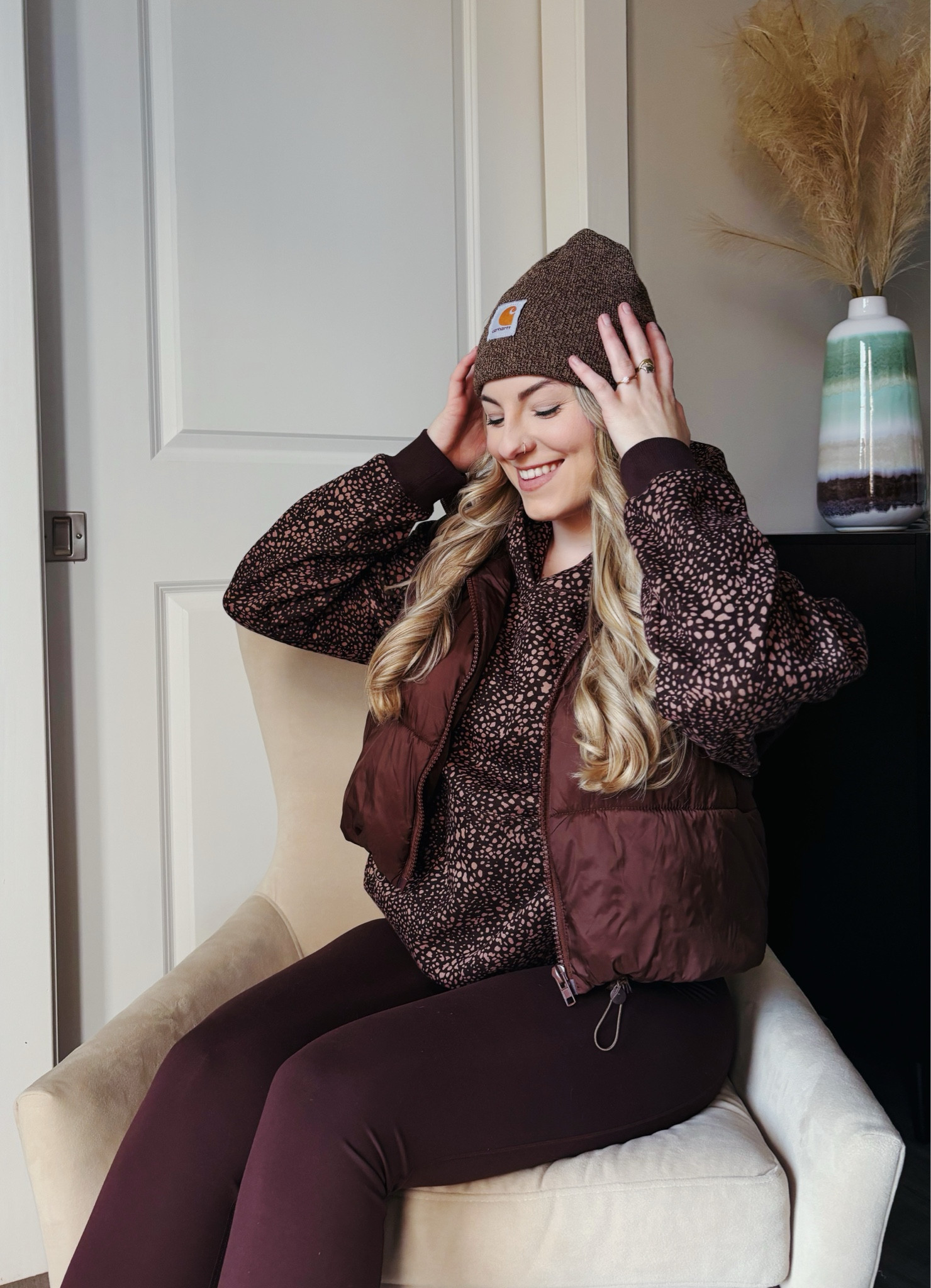 Athleisure | Workout clothes | Workout outfits | Puffer vest | Winter outfit | Carhartt | Yoga pants | Leggings 

#LTKMostLoved #LTKfitness #LTKfindsunder100