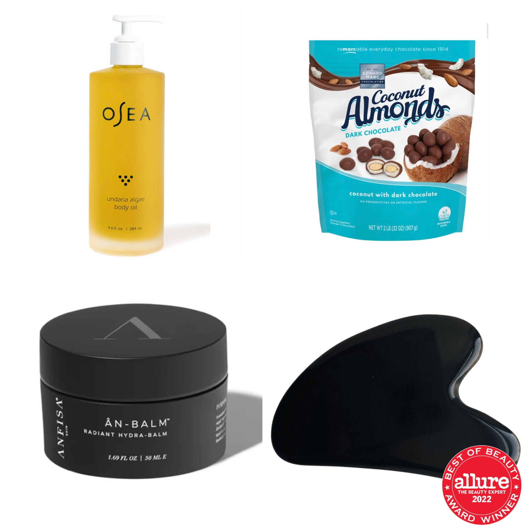 Weekly favorites!

• Osea body oil - I use this in the shower for extra soft & hydrated skin

• coconut almonds from Costco omg so good!

• anfisa an balm literally saving my skin this winter 

• gua sha - made it a point to start doing this daily 

#osea #bodyoil #costco #anfisa #anbalm #skincare #winterskincare #guasha

#LTKstyletip #LTKbeauty #LTKover40