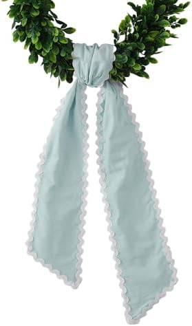DYSHAYEN Wreath Sash for Front Door,Canvas RIC Rac Trim Wreath Accessories for Yard Doorway Indoo... | Amazon (US)