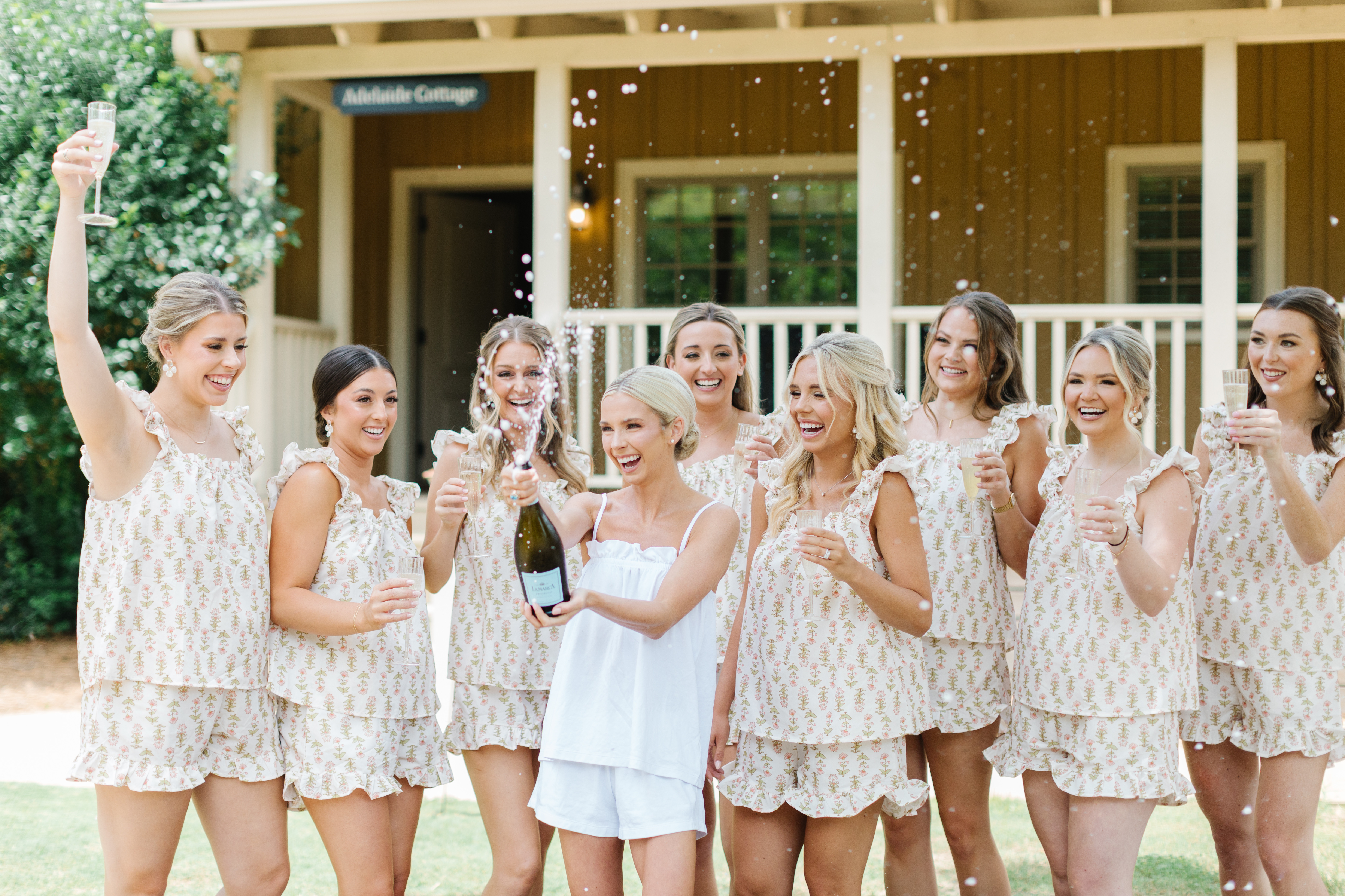 Getting ready with the girls 🥂 

 #LTKWedding