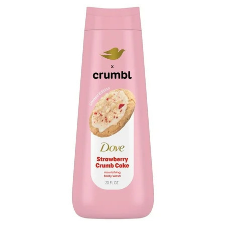 Dove Crumbl Body Wash Strawberry Crumb Cake, 20 fl oz | Walmart (US)