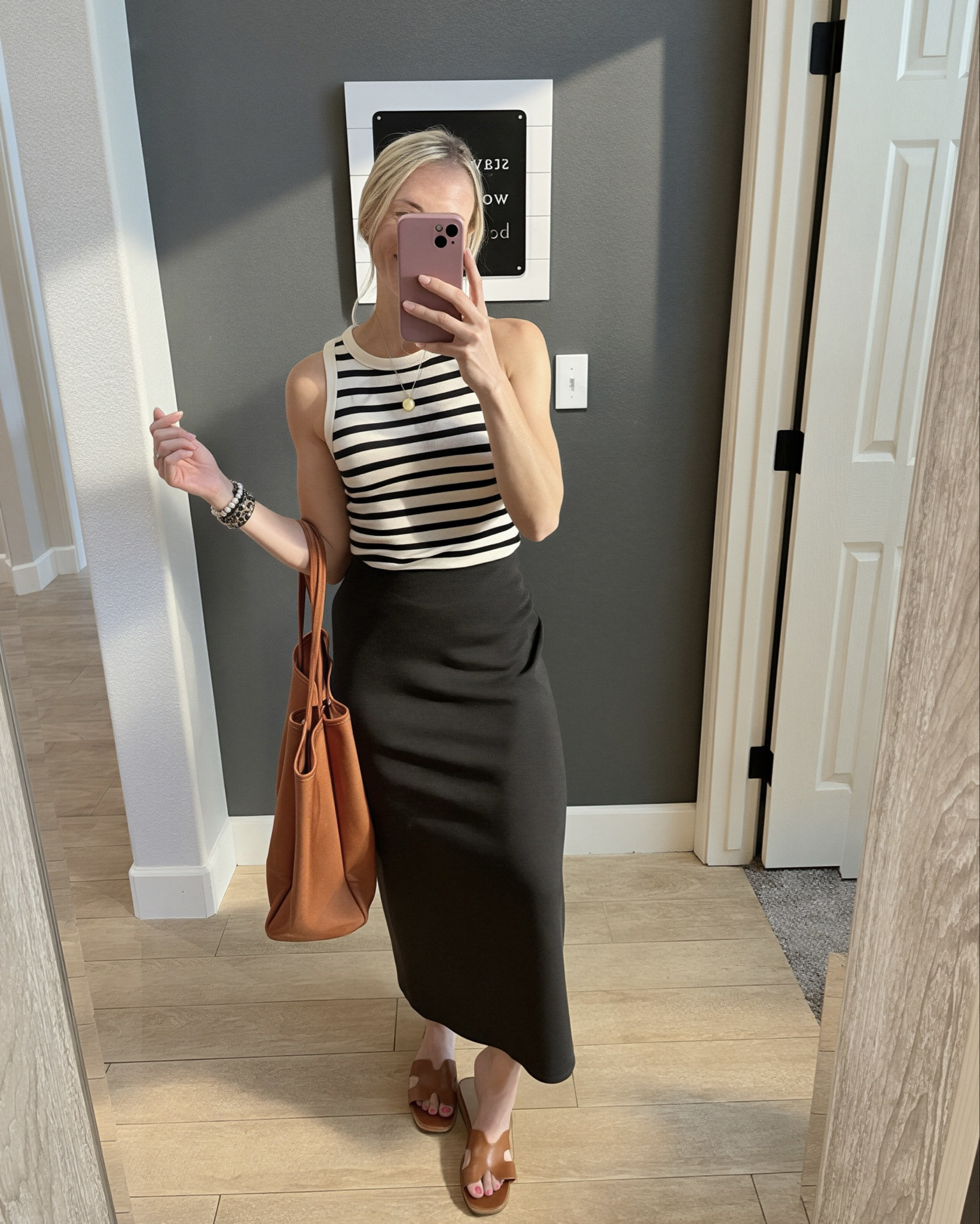 Love love love this comfy maxi skirt (modal material). So cute casually ora little more dressed up for work! Teacher outfit, spring capsule 

#LTKPetite #LTKmomlife #LTKWorkwear