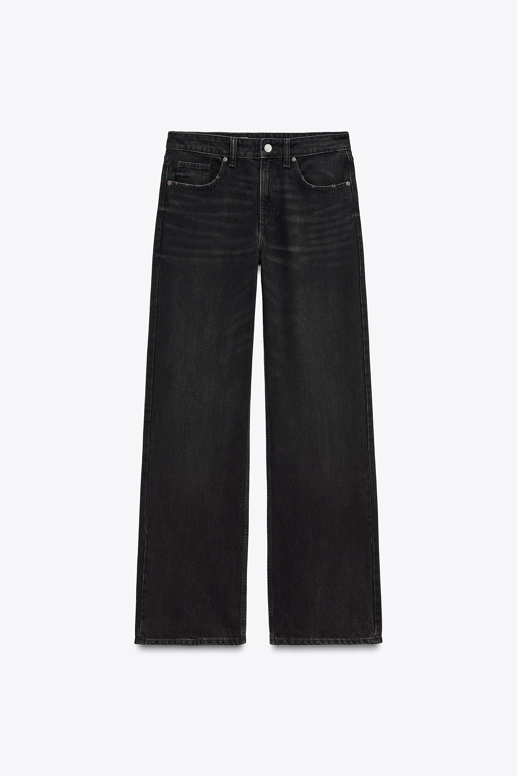 FULL LENGTH TRF MID-RISE WIDE LEG JEANS | Zara US