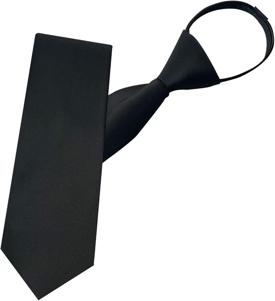 Mantieqingway Pre-tied Adjustable Zipper Neck Ties for Men 3.15' 'Mens Necktie for Office Graduat... | Amazon (US)