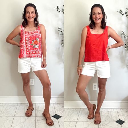 Kohl’s try on haul with the LC Lauren Conrad line!

Linen blend tank runs true to size - white shorts run true to size and are not see through.

Wearing a small in the top and 2 in the shorts.



#LTKStyleTip #LTKFindsUnder50 #LTKOver40