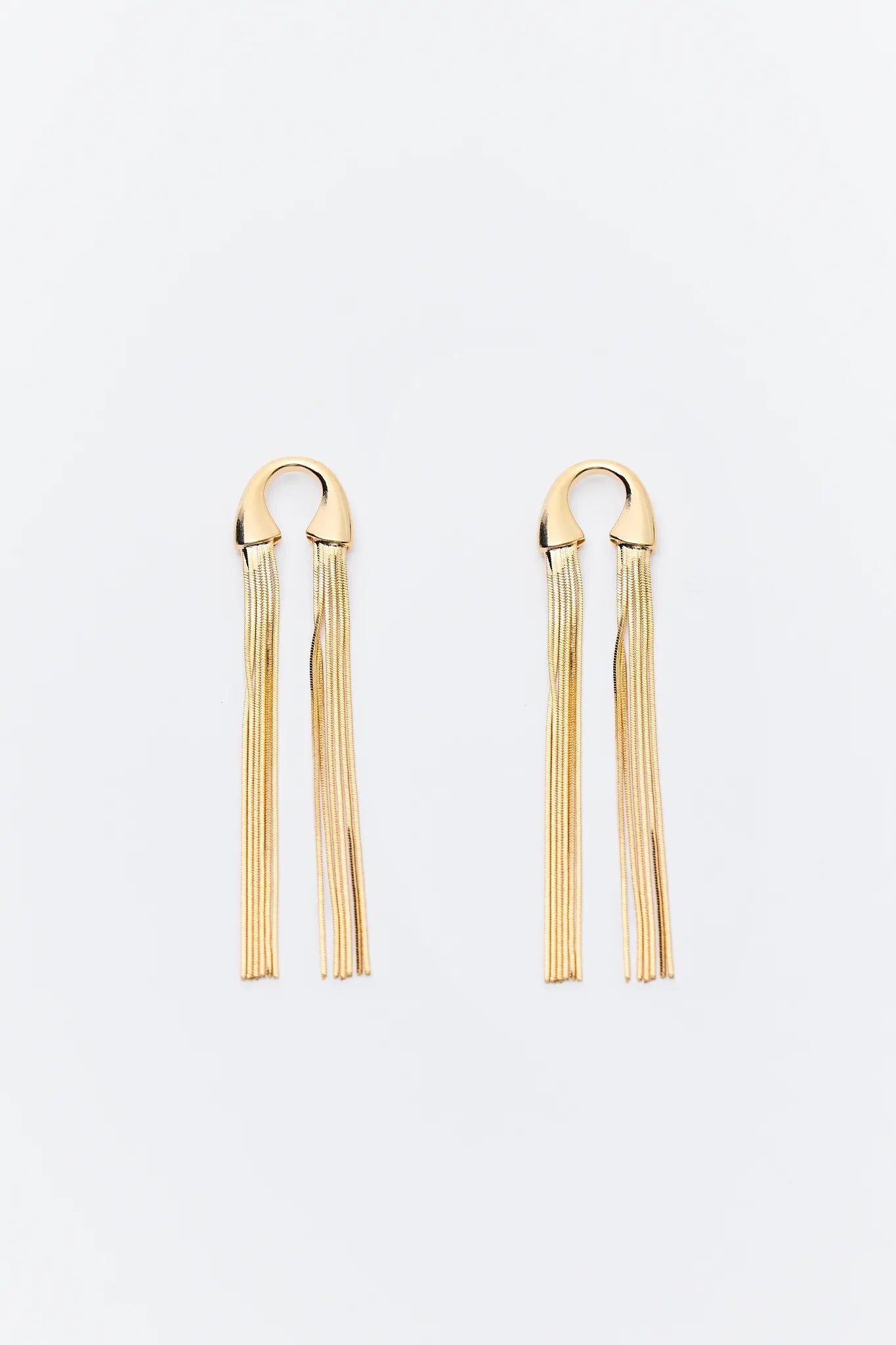 Greta Gold Tassel Earrings | Avara