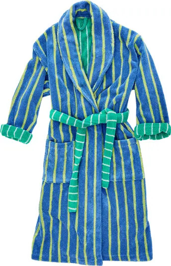 Dusen Dusen Passion Fruit Stripe Cotton Terry Robe | Nordstrom | Nordstrom