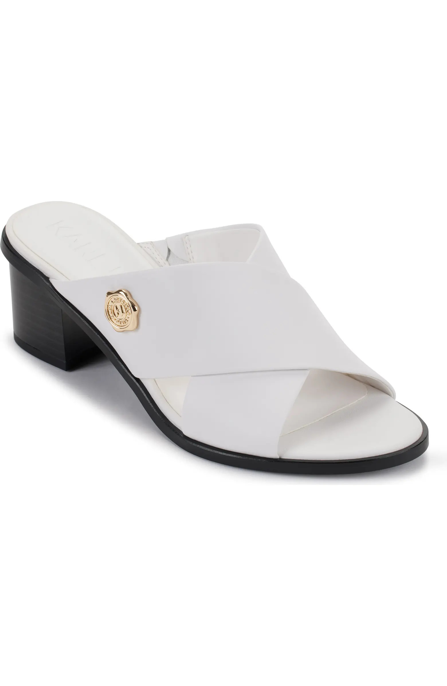 Karl Lagerfeld Paris Henryk Criscross Slide Sandal (Women) | Nordstrom | Nordstrom
