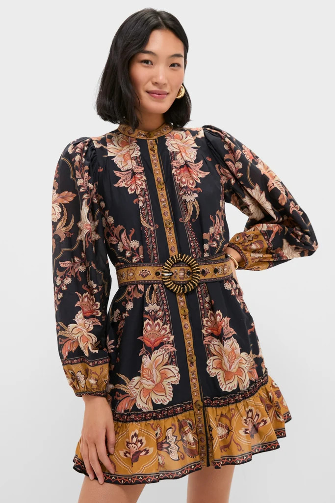 Majestic Garden Black Mini Dress | Tuckernuck (US)
