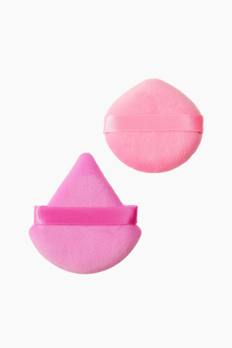 H & M - 2-pack Powder Puffs - Pink | H&M (US + CA)