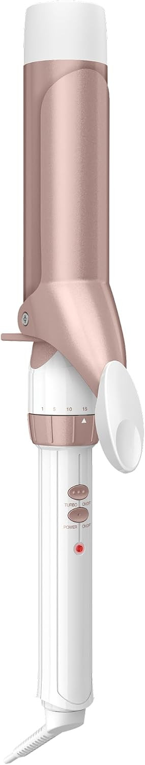 Conair Curling Iron, Double Ceramic, 1 1/2-in. Barrel, White/Rose Gold | Amazon (US)