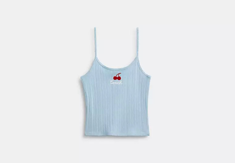 Cherry Pointelle Tank | Coach (US)