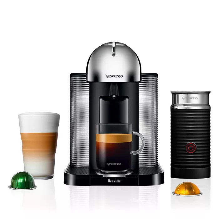 Vertuo by Breville with Aeroccino Milk Frother, Pure Chrome | Bloomingdale's (US)