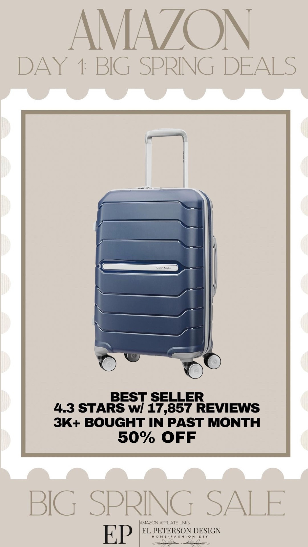 Amazon Big Spring Sale
Day 1: Big Spring Deals 
Carryon 

#LTKHome #LTKSaleAlert