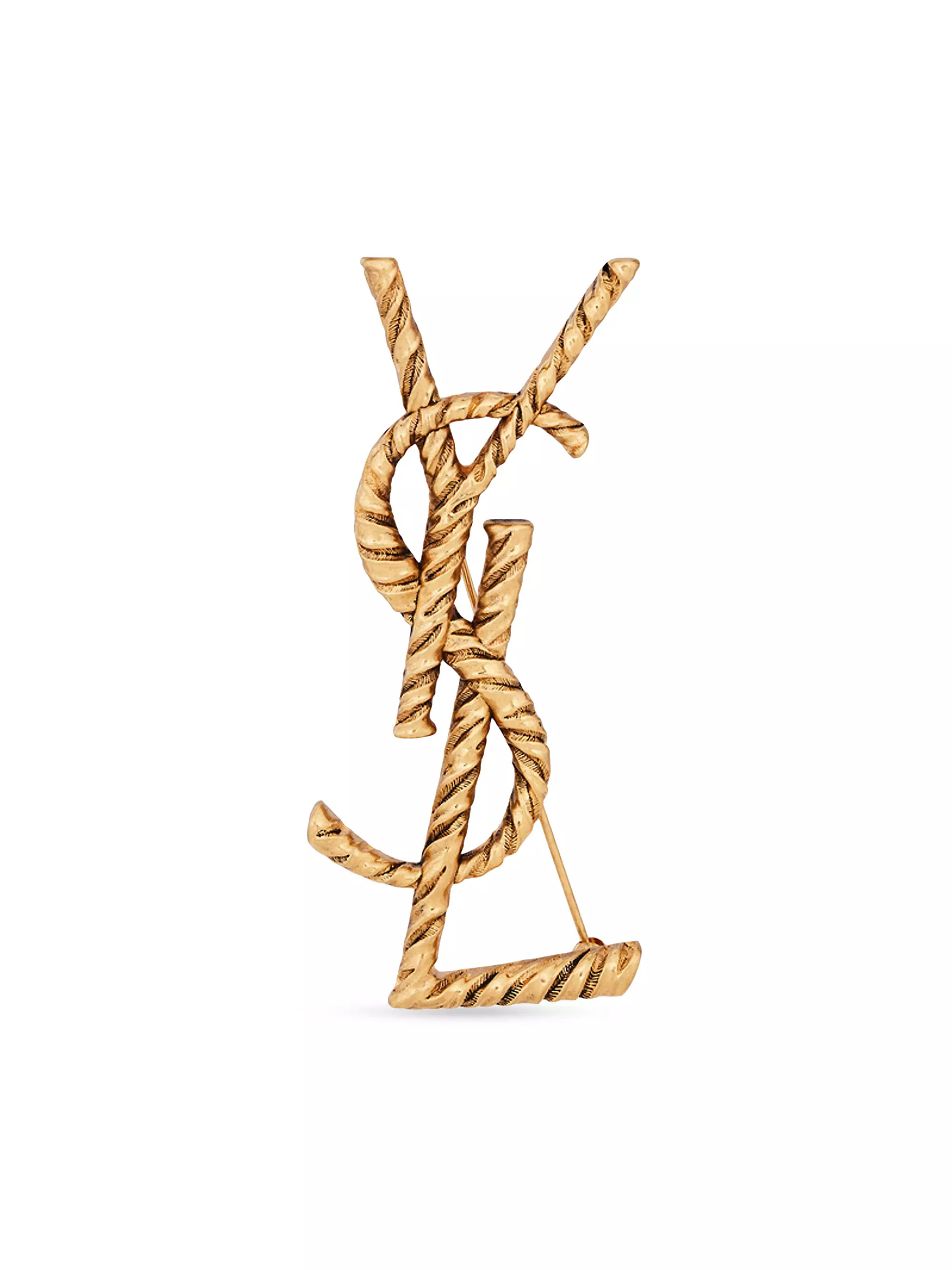 Opyum YSL Twisted Brooch In Metal | Saks Fifth Avenue