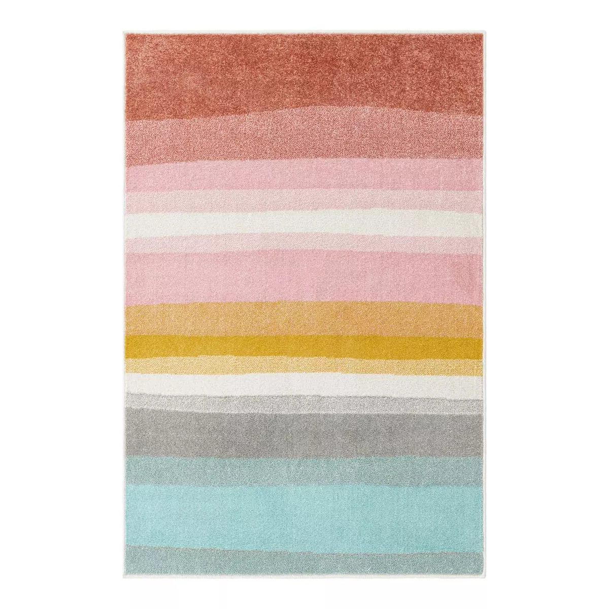 Unique Loom Pastel Abstract Rainbow Whimsy Kids Throw or Area Rug | Kohl's