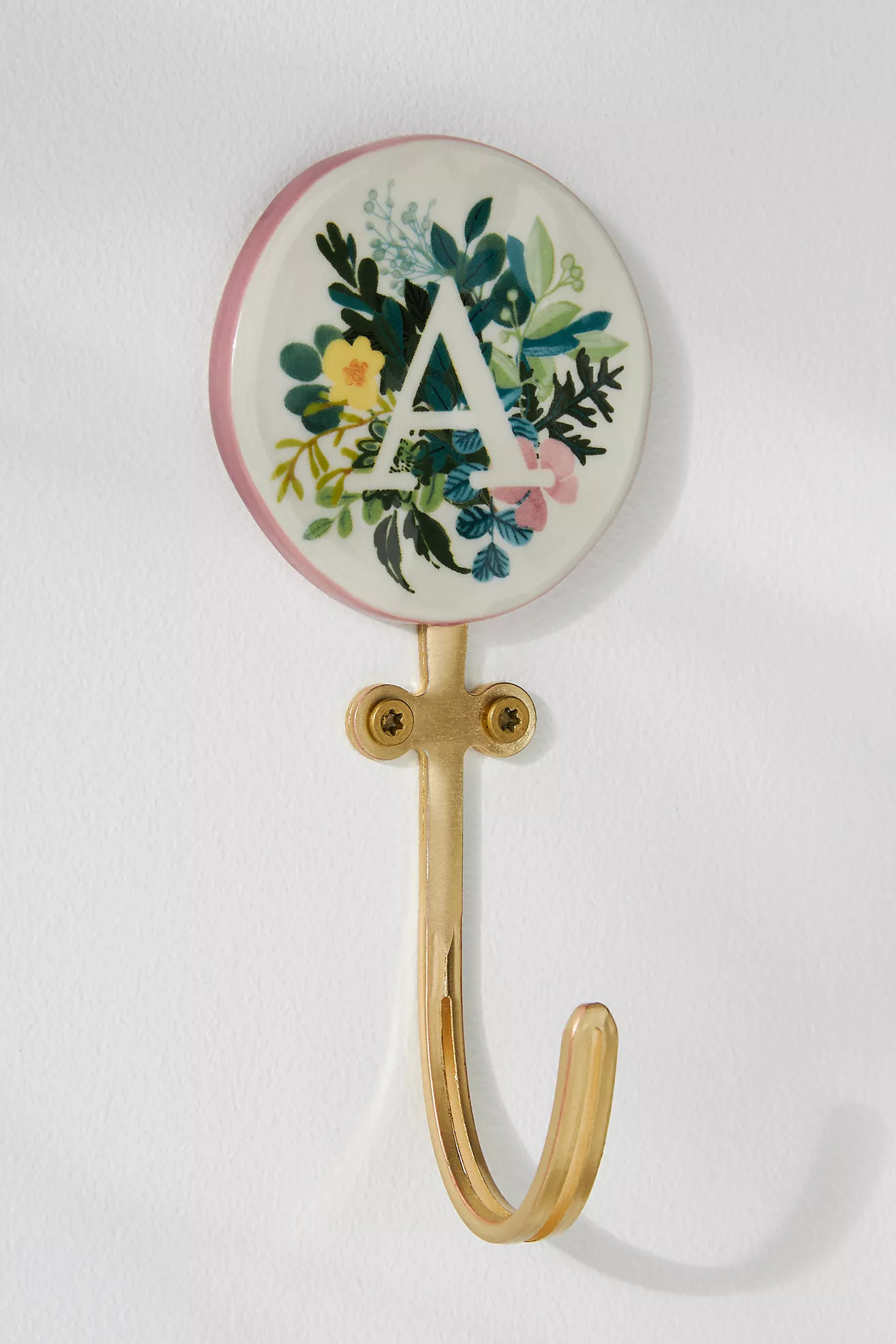 Leighton Monogram Hook | Anthropologie (US)
