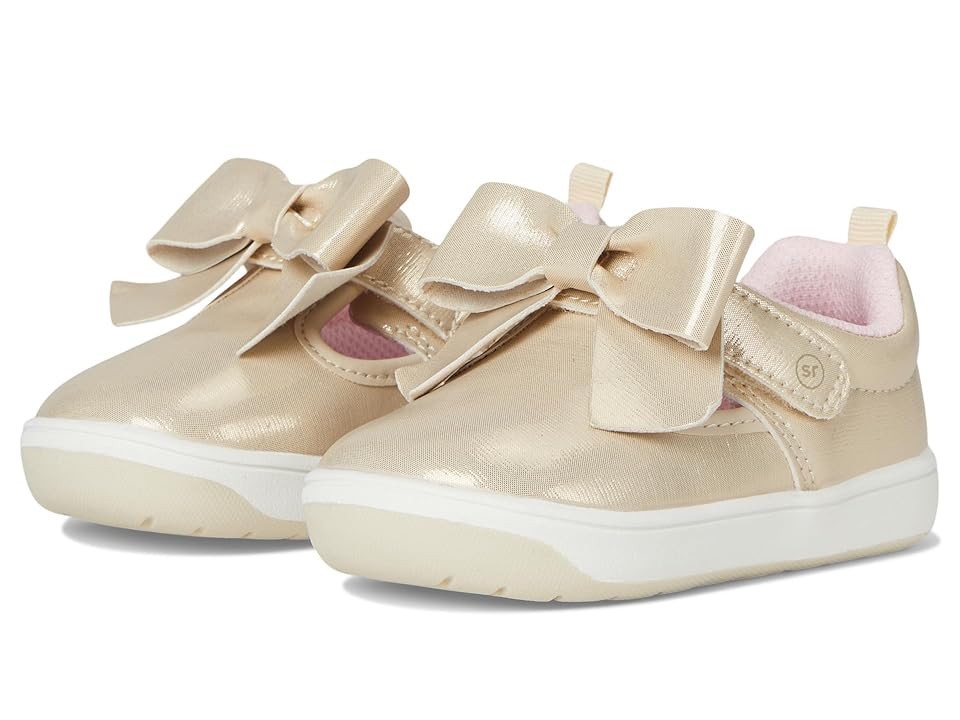 Stride Rite Kamila (Infant/Toddler) Girls Shoes Gold : 3 Infant M, Rubber | Zappos