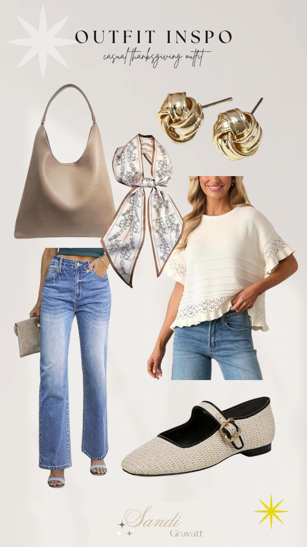 Found the perfect combo for a casual Thanksgiving! Cozy sweater, comfy jeans, and chic flats - it's all about that relaxed vibe. 🍁👟🏠

#ThanksgivingOutfit #CasualFashion #AmazonFinds 

 #LTKSeasonal #LTKStyleTip