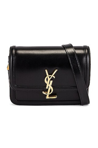 Saint Laurent Small Solferino Satchel Bag in Nero | FWRD | FWRD 