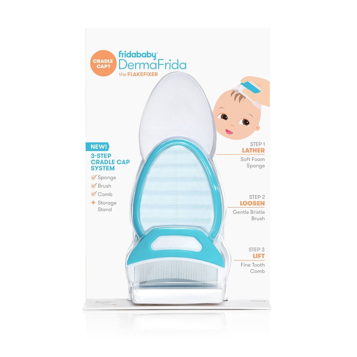 Frida Baby DermaFrida The FlakeFixer 3-Step Cradle Cap System | Target