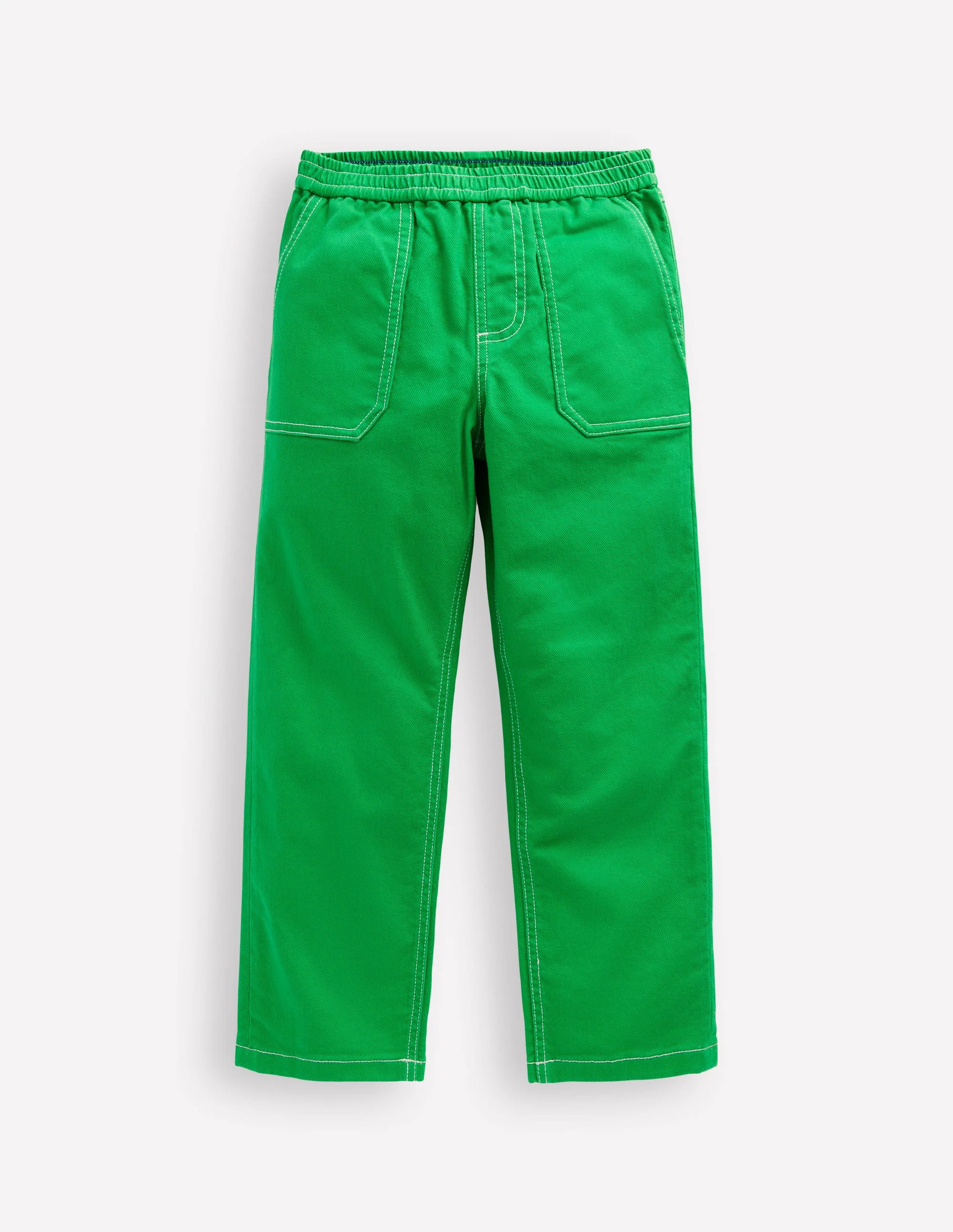 Pull-On Trousers-Broccoli Green | Boden (US)