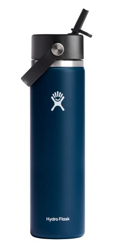 Hydro Flask Wide Flex Straw Cap Indigo 24 Oz | Amazon (US)