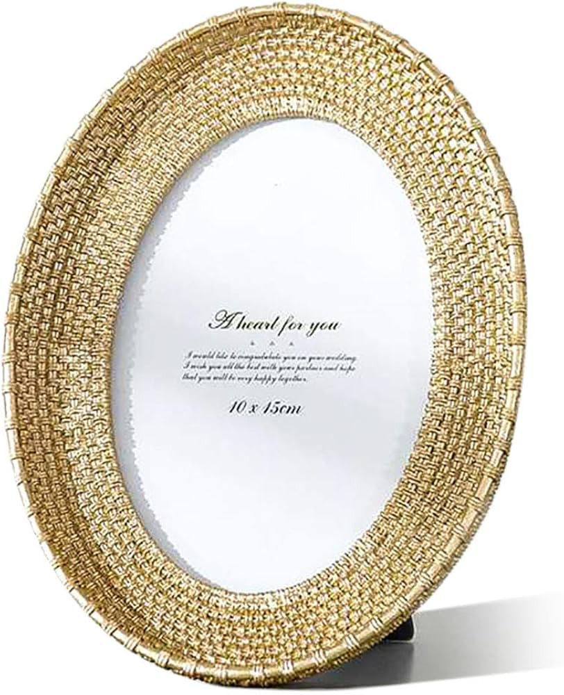 YONGYAN Oval 4x6 Inch Picture Frame Creative Women Photo Frame Home Decoration for Table Display ... | Amazon (US)