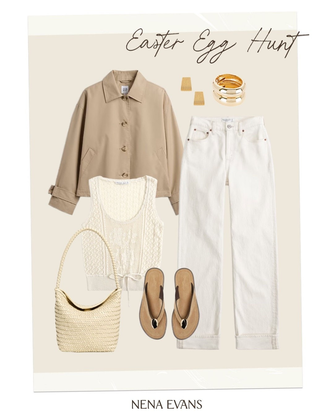 What to Wear: Easter Egg Hunt 🐣

Spring outfit, spring style, spring fashion, trench coat, white jeans, denim, casual outfit, weekend outfit 

#LTKootd #LTKSeasonal #LTKSaleAlert