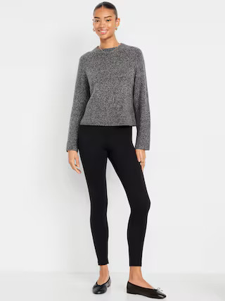 High-Waisted Fleece-Lined Leggings 3-Pack | Old Navy (US)