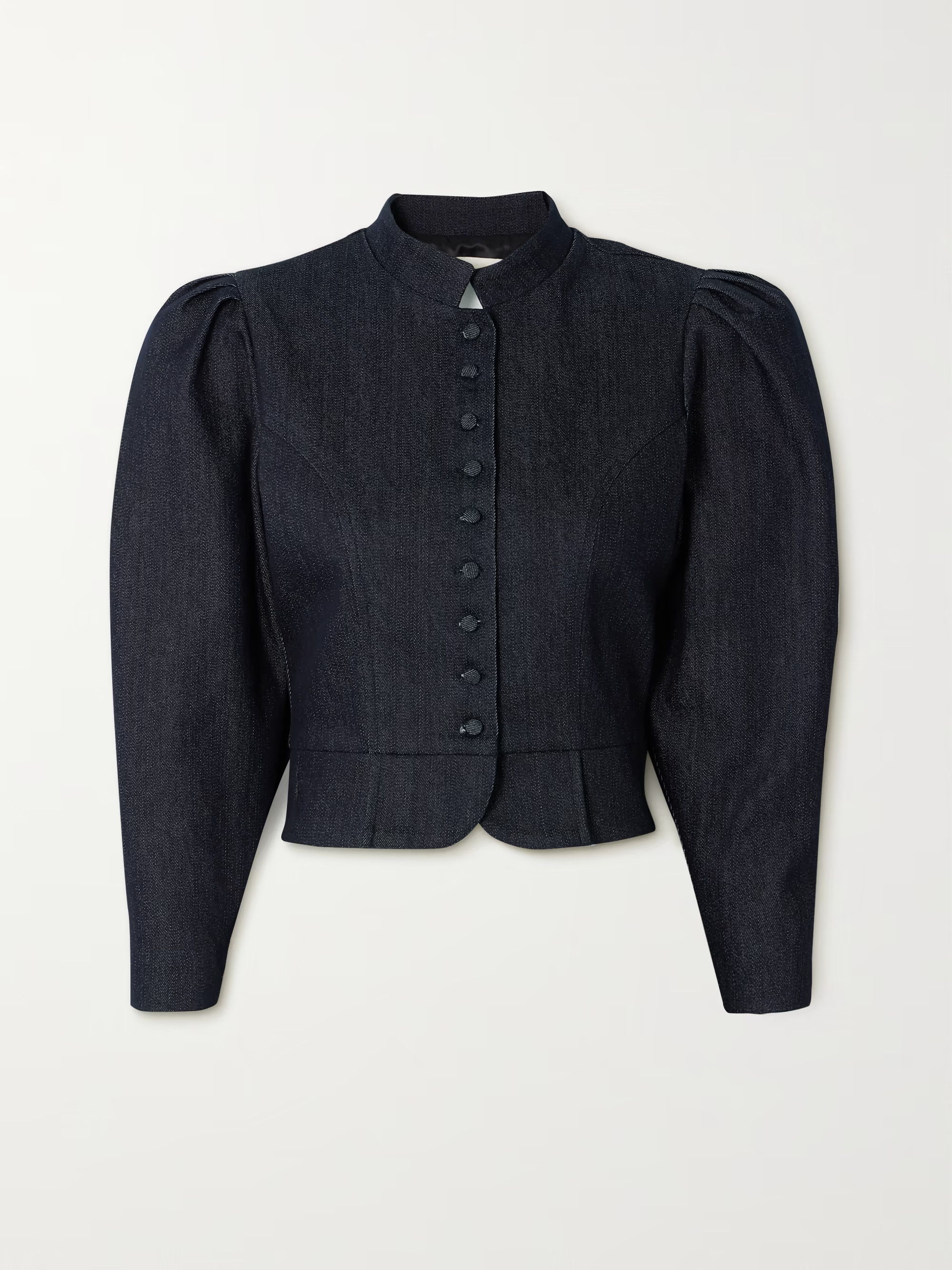 Amoako denim peplum jacket | NET-A-PORTER (US)